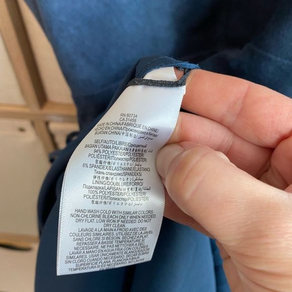 BCBGMaxAzria Navy Fringe Dress - Picture 7 of 8